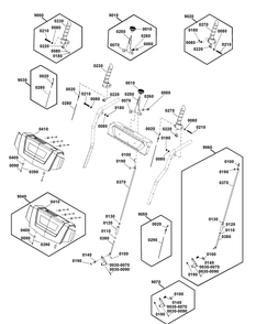 Controls Group Diagram and Parts List for 1697329-00-1026 2020 Briggs and Stratton Snow Blower